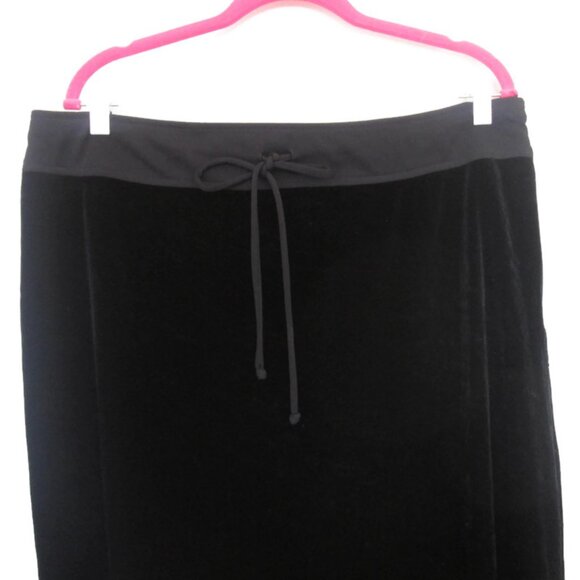 plus size maxi velvet skirt black long xl extra large 14 16 1x - Picture 2 of 6
